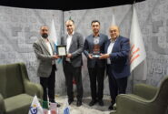 تقدیر دبیر اجرایی انجمن فولاد آذربایجان از غرفه استودیو فصل خبر در متافو آذربایجان