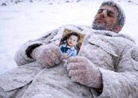 پدری که حتی در کولاک هم دلش با فرزندش بود