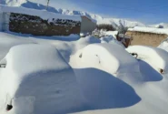 بارش برف ۲ متری در ورزقان