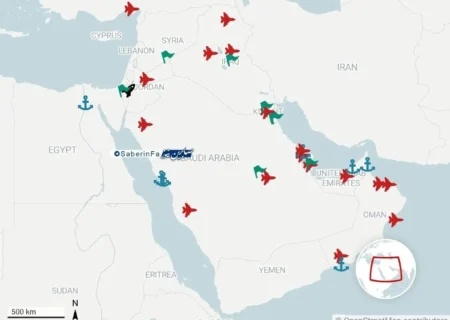 پاسخ ایران به حمله احتمالی آمریکا چیست؟ / نقشه همه پایگاه‌هایی که در دسترس موشک‌های ایران است