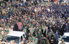 تشییع شهید سرتیپ دوم خلبان «مهدی فیروزمند» در تبریز: